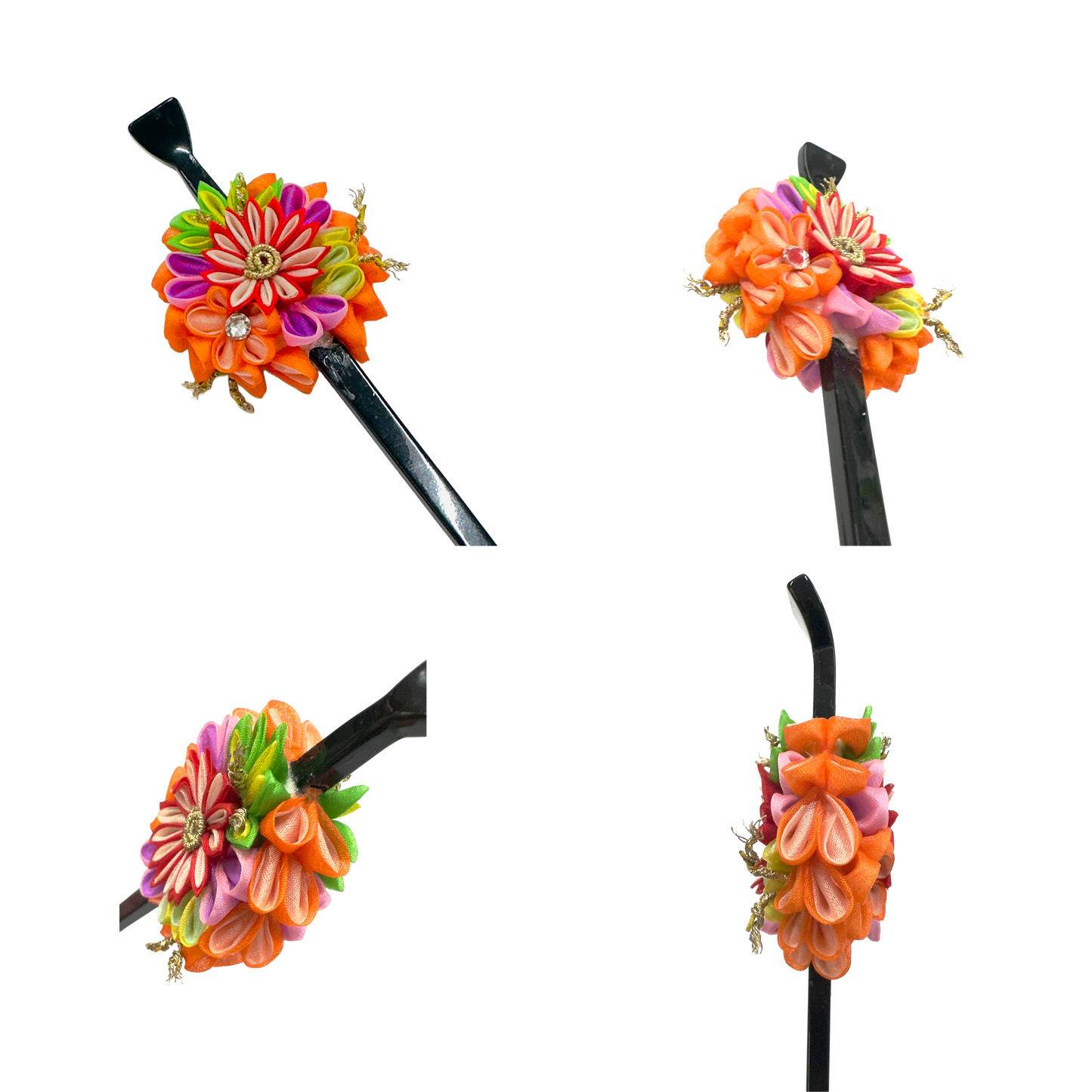 平打ちかんざし3点セット・戸村絹代作