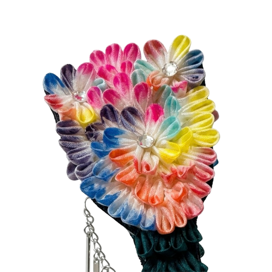 戸村講座【虹色羽子板】かんざしの花作り・組み上げ