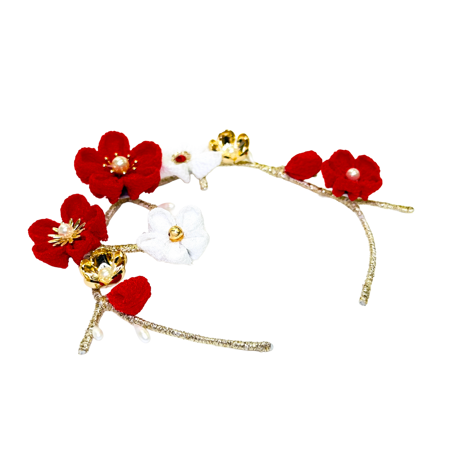 Ring Pillow ARTEDIVA Red and White Plum Blossoms
