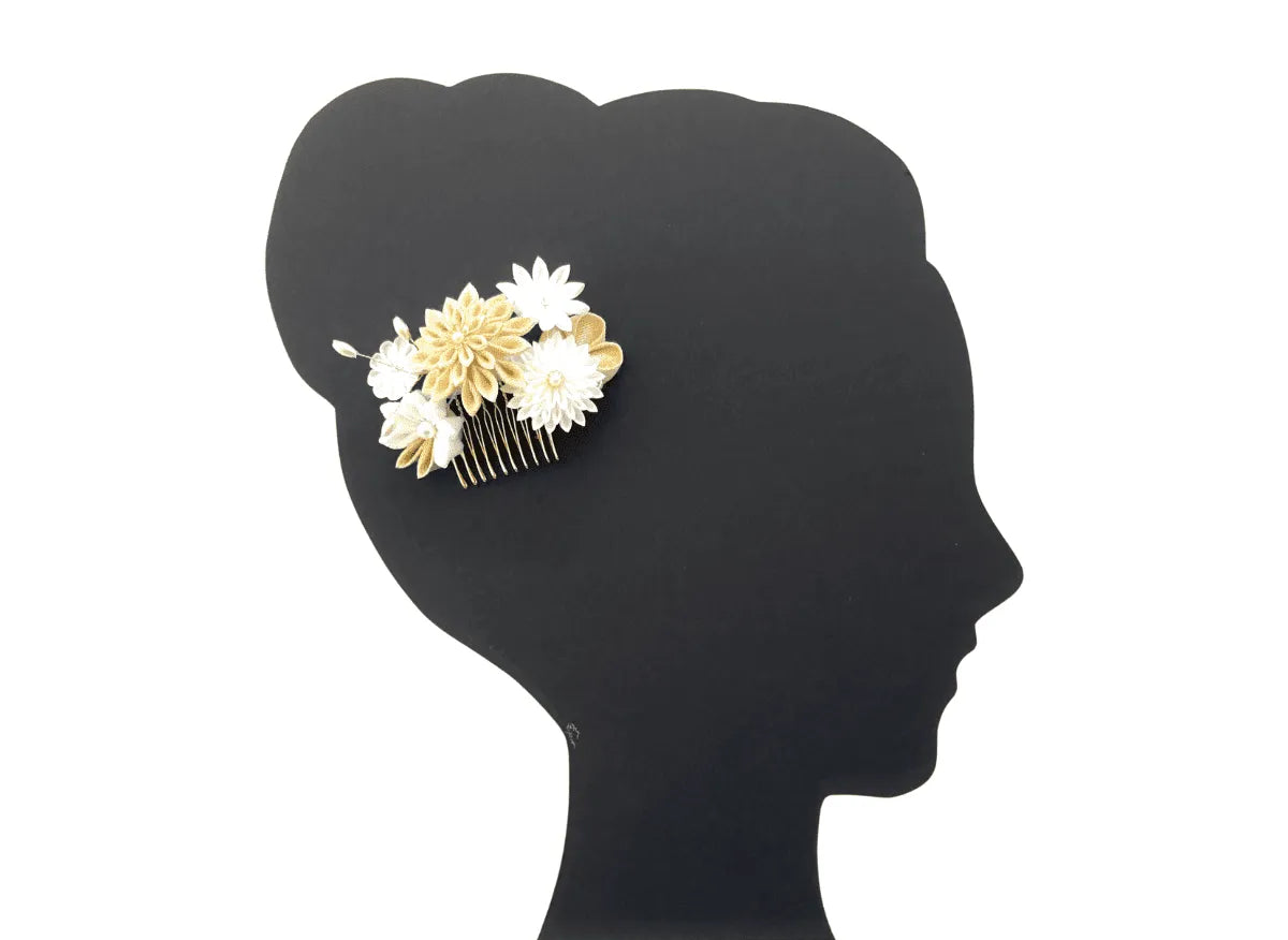 「えびす」コーム式髪飾り2点セット