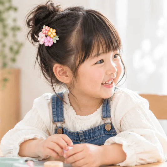 「若月」雙層縮緬兩件套,髮夾式樣
