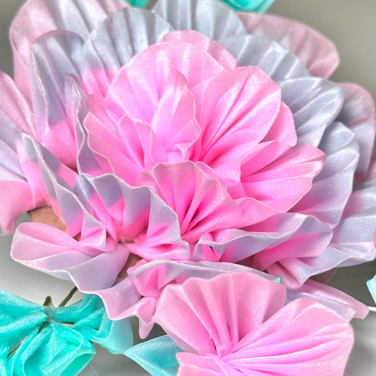 戸村講座【戸村流ひだつまみで作る芍薬】2回目 組み上げ