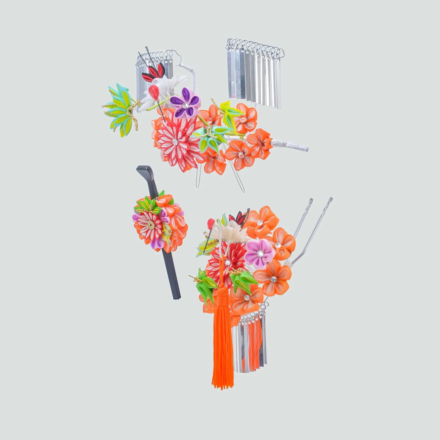 平打ちかんざし3点セット・戸村絹代作