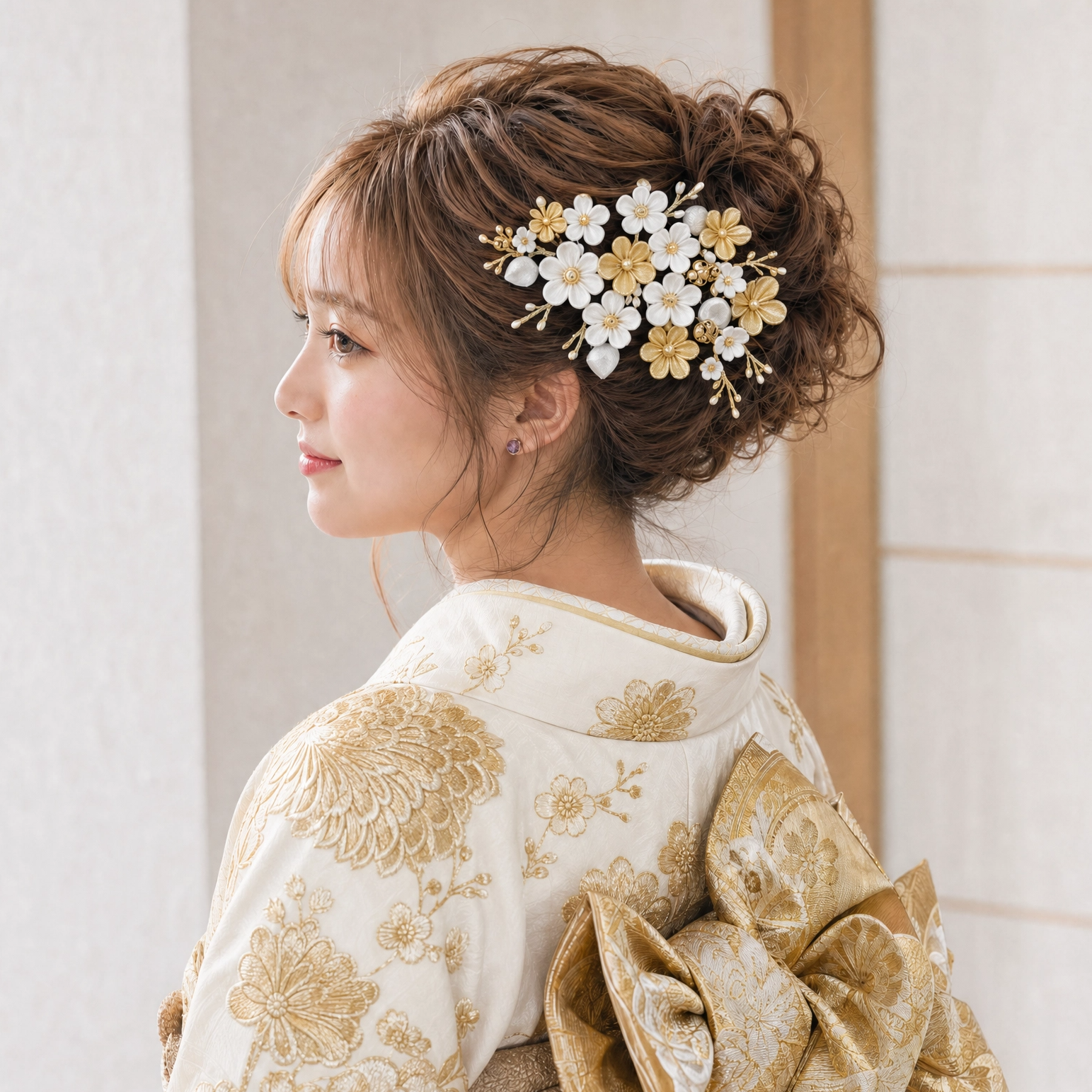 花嫁4点セット」ARTEDIVA 金枝梅 – つまみ細工 一凛堂