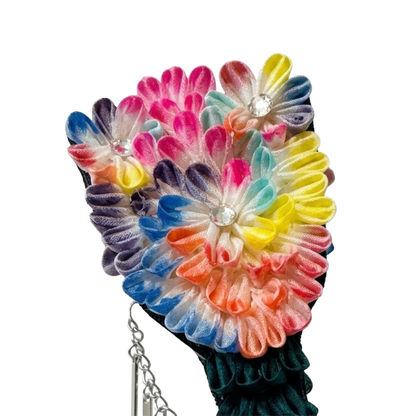 Tomura Course [Goshiki Zakura ①] Kanzashi Flower Making