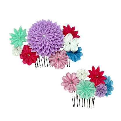 「はなぞの」段菊コーム仕立て2点セット