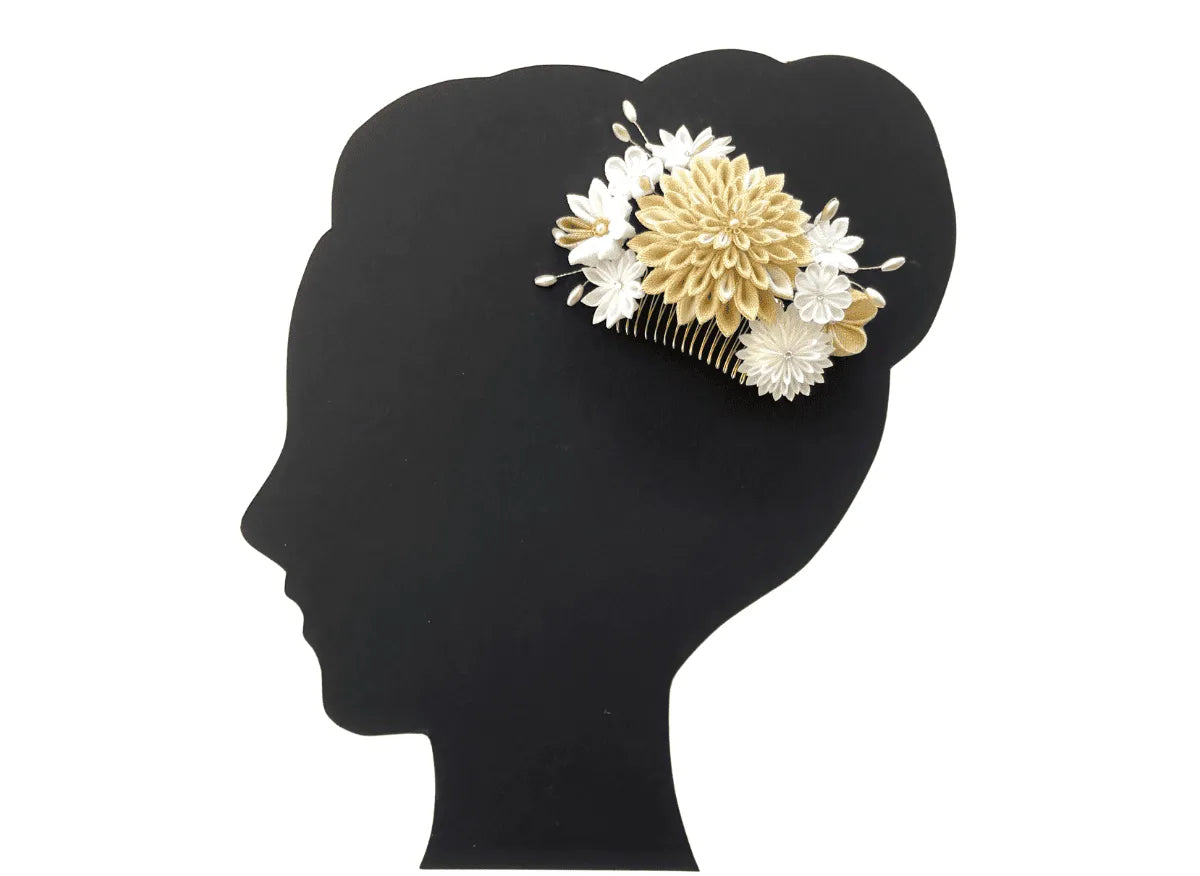 「えびす」コーム式髪飾り2点セット