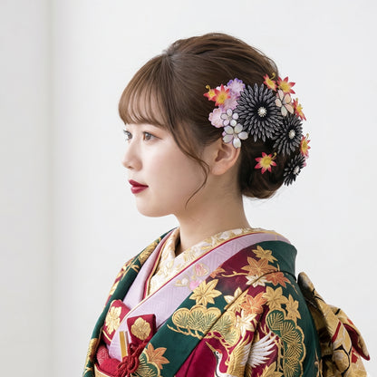 「春秋」ヒイナゴト・羽二重コーム3点・Uピン9点セット