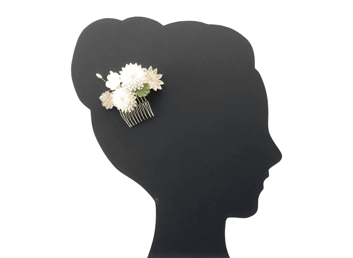 「えびす」コーム式髪飾り2点セット