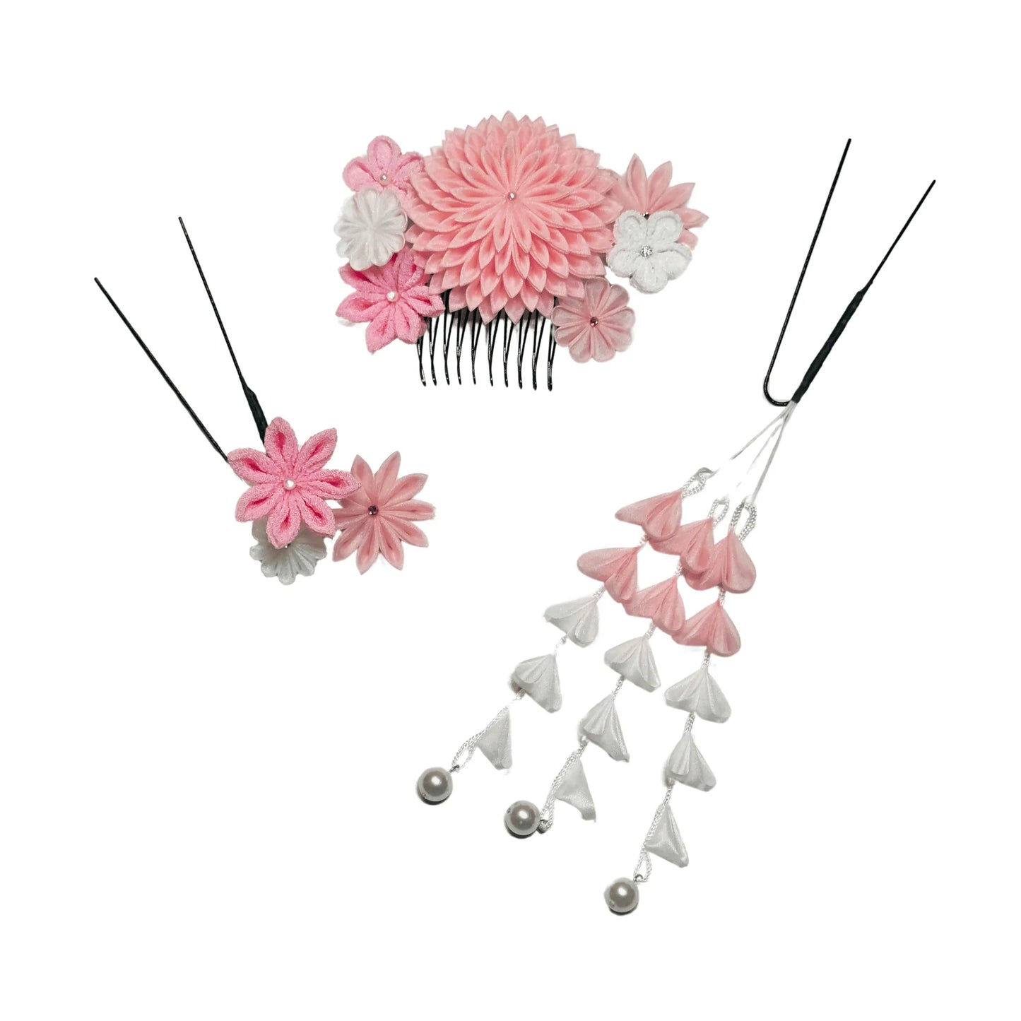 「小望月(こもちずき)」段菊コーム3点セット