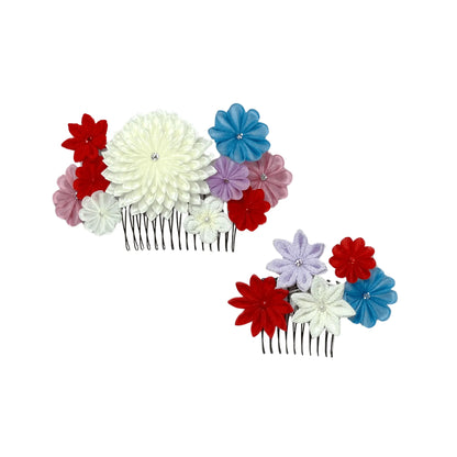 「はなぞの」段菊コーム仕立て2点セット