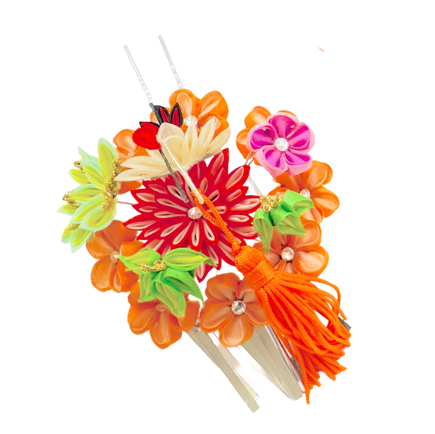 平打ちかんざし3点セット・戸村絹代作