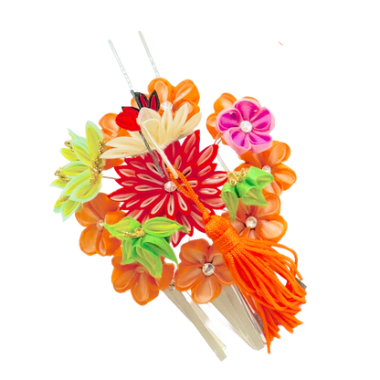 平打ちかんざし3点セット・戸村絹代作