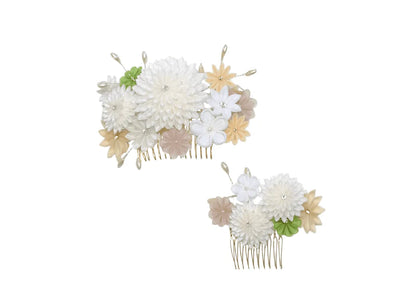 「えびす」コーム式髪飾り2点セット