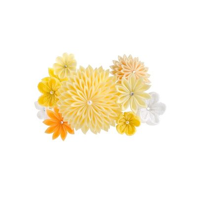 「上弦の月」羽二重コーム仕立て（鶴）