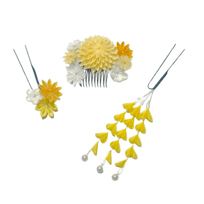 「小望月(こもちずき)」段菊コーム3点セット