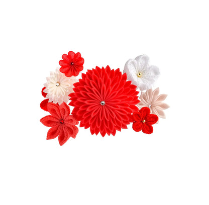 「上弦の月」羽二重コーム仕立て（鶴）