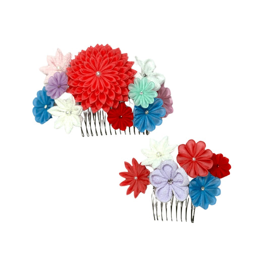 「はなぞの」段菊コーム仕立て2点セット