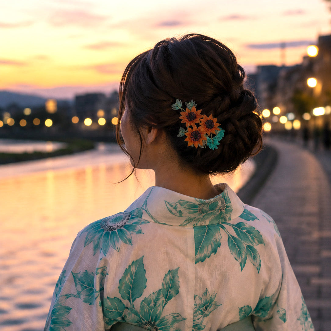 Tomura Course [Goshiki Zakura ①] Kanzashi Flower Making