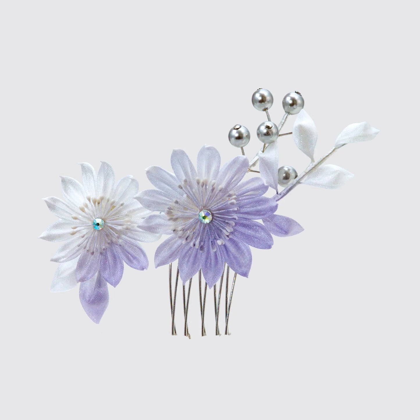 大人の髪飾り「茶花」