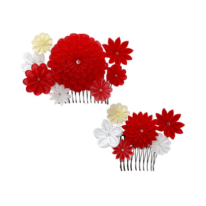 「はまちょう」丸つまみ段菊コーム2点セット