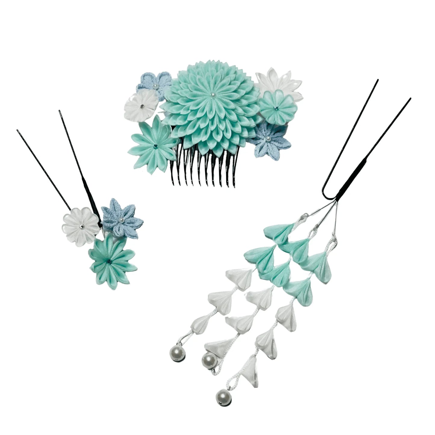 「小望月(こもちずき)」段菊コーム3点セット