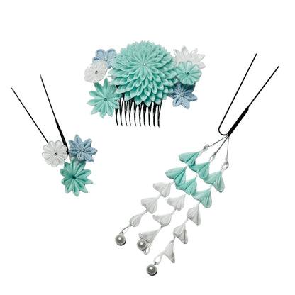 「小望月(こもちずき)」段菊コーム3点セット