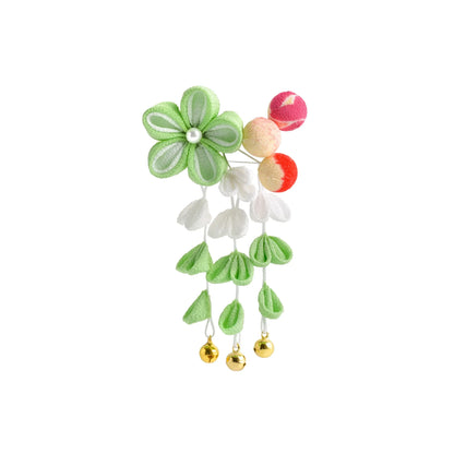 「新月」七五三用髪飾り(パッチンピン仕立て)