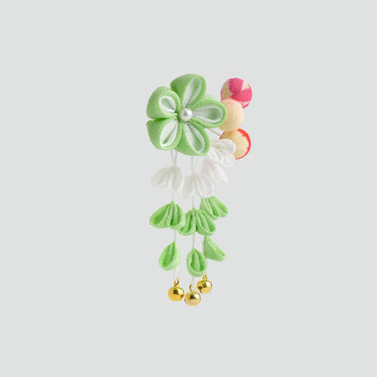 「新月」七五三用髪飾り(パッチンピン仕立て)