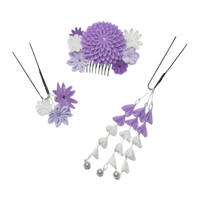 「小望月(こもちずき)」段菊コーム3点セット