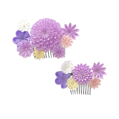 「はまちょう」丸つまみ段菊コーム2点セット