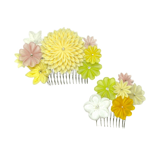 “花园”阶梯菊花梳式两件套