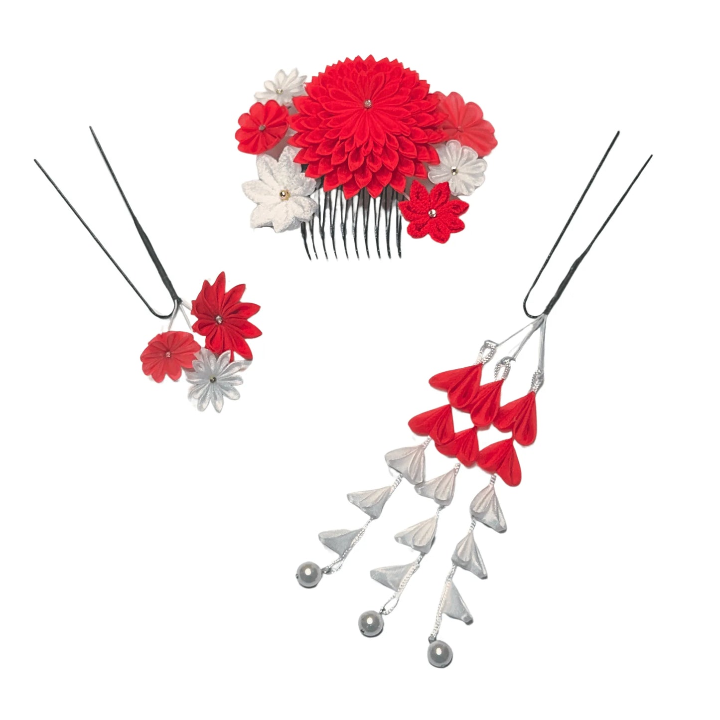 「小望月(こもちずき)」段菊コーム3点セット