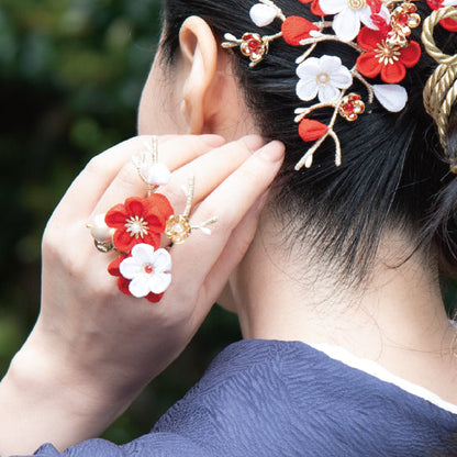 「紅白梅」ARTEDIVA リング