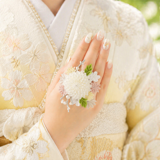 Habutae Chrysanthemum Ring (Free Size)