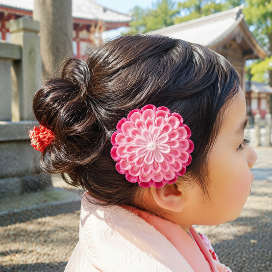 Crescent Moon - 3-year-old snap pin set (2 pieces)