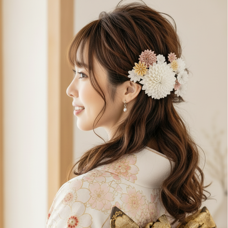 「くらまえ」成人式用段菊2点セット ※一凛堂シグネチャーモデル