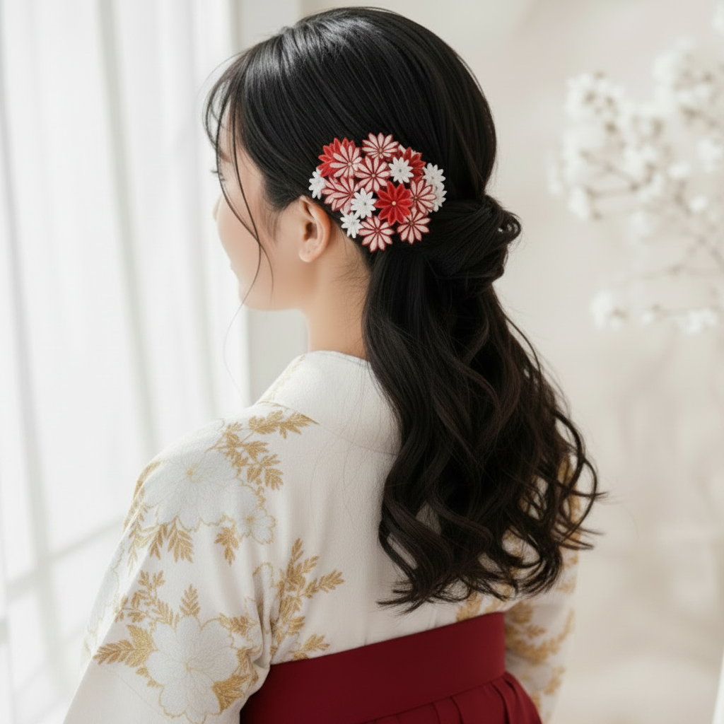 Yanaka-Sendagi: Dual Kenzuma Hair Comb & Pin Set
