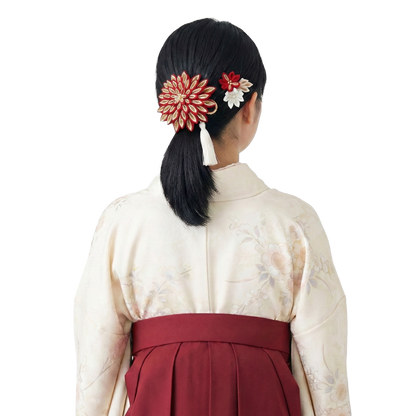 「花栞」一越ちりめん段菊・コーム, Uピン付き