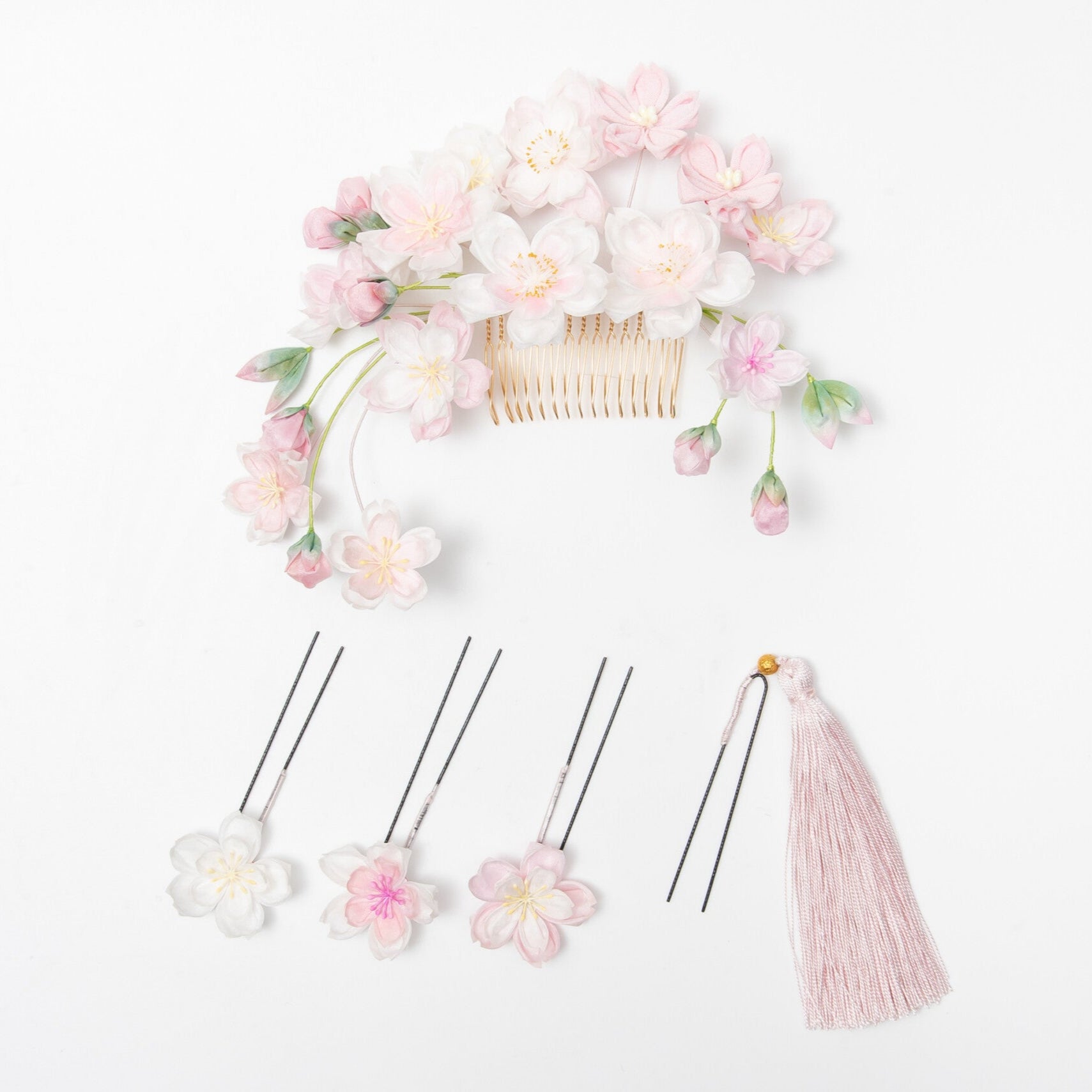ちどりがふち」ののくら作・桜 – つまみ細工 一凛堂