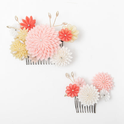 「えびす」コーム式髪飾り2点セット