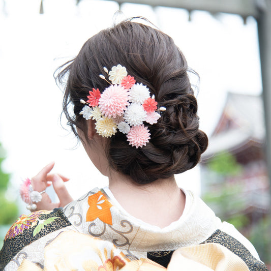 「えびす」コーム式髪飾り2点セット