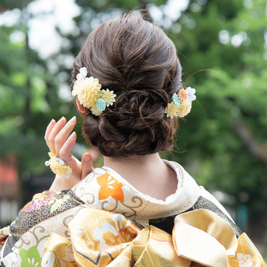 「はまちょう」丸つまみ段菊コーム2点セット