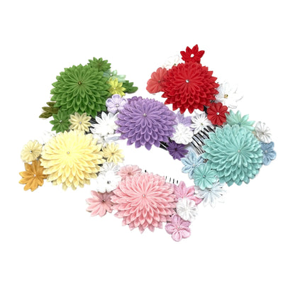 「小望月(こもちずき)」段菊コーム3点セット