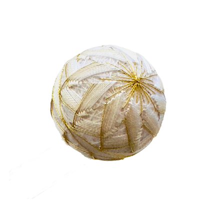 「ゆしま」丸段菊コーム式髪飾り手毬付き