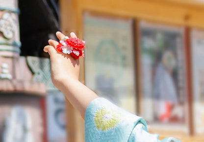 羽二重段菊リング(フリーサイズ)