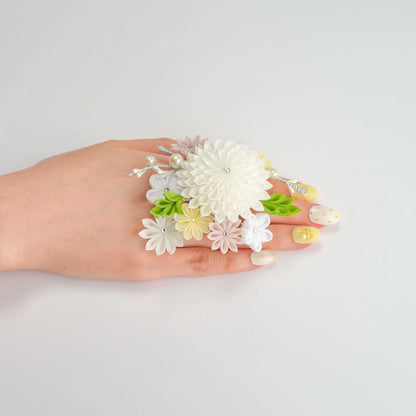 羽二重段菊リング(フリーサイズ)