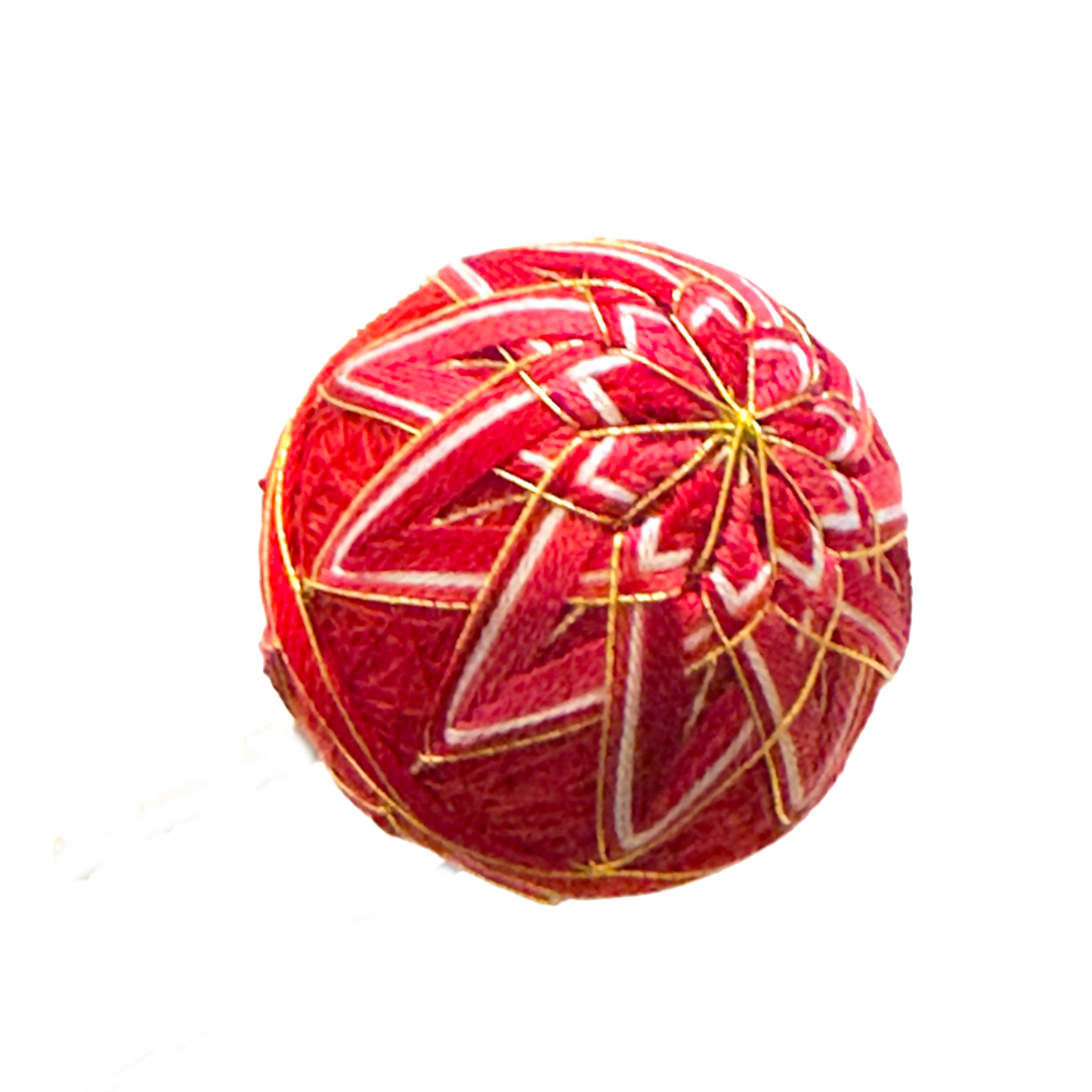 「ゆしま」丸段菊コーム式髪飾り手毬付き