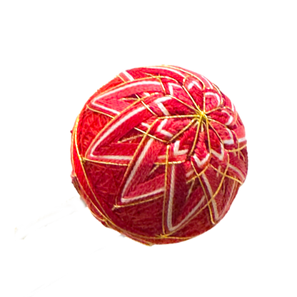 「ゆしま」丸段菊コーム式髪飾り手毬付き