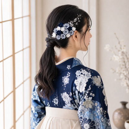 Yanaka-Sendagi: Dual Kenzuma Hair Comb & Pin Set